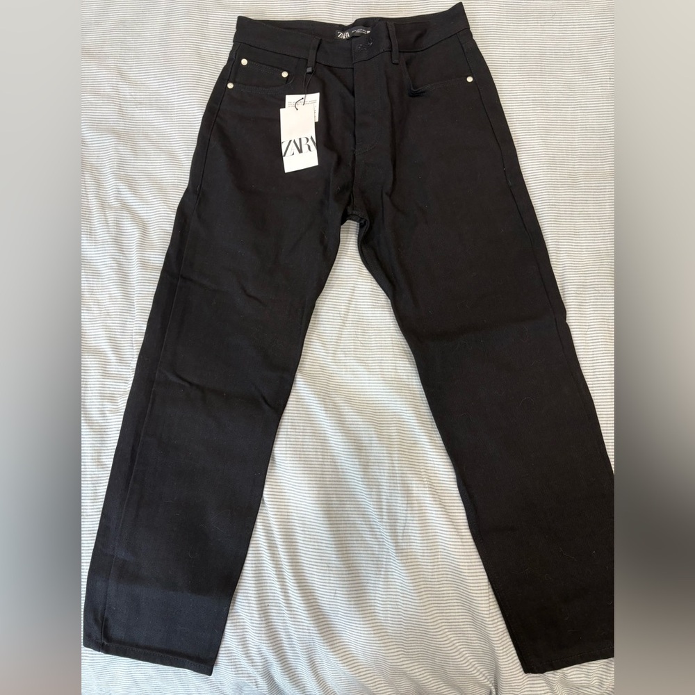 Zara Men's Classic Black Chinos